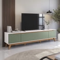 thumbnail image 1 of Rack TV 85" 218cm Blanco/Verde 3 Puertas Kappesberg, 1 of 10