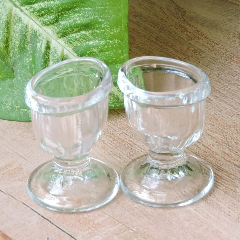 HealthGoodsIn Glass Eye Wash Cup, Set of 2, with Travel Box, No Plastic,  Sterilizable - Walmart.com