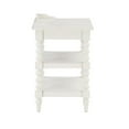 thumbnail image 4 of Comfort Pointe Averly Meuble de Chevet en Bois Blanc Antique avec Pieds Resserrés, 4 of 8