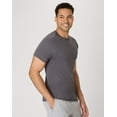 thumbnail image 4 of Hanes Men Crew neck T-Shirt 4-Pack ComfortSoft 100% Cotton Heavyweight Tee Plain, 4 of 6
