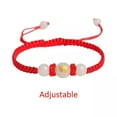 thumbnail image 3 of K-KED Red Rope Bracelet Weaving Leather Chain Bracelet Women Men Handmade Bracelet-4, 3 of 8