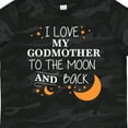 thumbnail image 4 of Inktastic I Love My Godmother to the Moon and Back Boys or Girls Toddler T-Shirt, 4 of 5