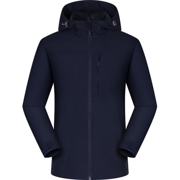 ICHUANYI Liquidación Chaqueta de lluvia sólida para mujer Chubasquero con capucha para exteriores Top resistente al viento ICHUANYI WER2023082204757