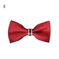thumbnail image 3 of CSChome Men Jacquard Bow Tie Men Tie - Formal Business Decor Exquisite Satin Smooth Solid Color, 3 of 7