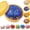 Blue-B, variant on 2026 Upgrade Glitter Dumpling - Dumpling Squishy Glitter, Dumplings Stress Ball for Playing, Party, Alone (Yellow)