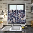 thumbnail image 7 of Paisley Floral Kitchen Curtains 2 Panels UV Protected Tier Curtains, Half Window Curtains Kitchen Tiers for Guest Room Bathroom Sink Laundry Room Basement,36 x 27 Inch, 7 of 7