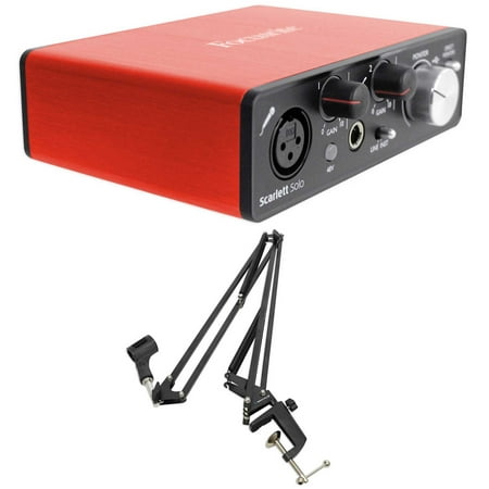 Focusrite SCARLETT SOLO 2nd Gen USB 2.0 Recording Audio Interface + Boom (Best Audio Interface For Professional Recording)
