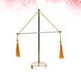 thumbnail image 2 of Office Desk Flag Rack Metal Table Flag Rack Telescopic Flagpole Flag Rack (Metal + Glass Base), 2 of 7