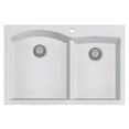 thumbnail image 4 of ALFI brand AB3320DI-W White 33" Double Bowl Drop In Granite Composite Kitchen Sink, 4 of 12