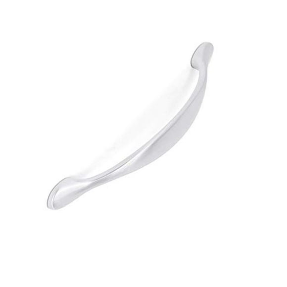 BirdRock Home Poignée Ovale Décorative - Nickel Brossé - Lot de 25 - 5 Pouces pour Cuisine, Placard, Meuble, Quincaillerie