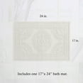 thumbnail image 4 of White, Medallion, 17x24 in Bath Rug, Jean Pierre, 4 of 8