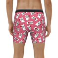 thumbnail image 4 of Rateoe French Bulldog And Heart Print Men’s Underwear Boxer Briefs Soft Comfortable Underwear Boxer Briefs, Long Leg Briefs,Anti-chafing Boxer Briefs, 4 of 7