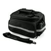 Cycling Bike Bicycle Rear Tail Seat trunk Bag Pannier Pouch Rack Shoulder Travel - Black