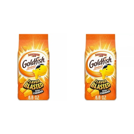 Goldfish Flavor Blasted Xtra Cheddar Cheese Crackers, 6.6 oz - Pepperidge Farm Goldfish Flavor Blasted Extra Cheddar Snack Crackers 6.6oz