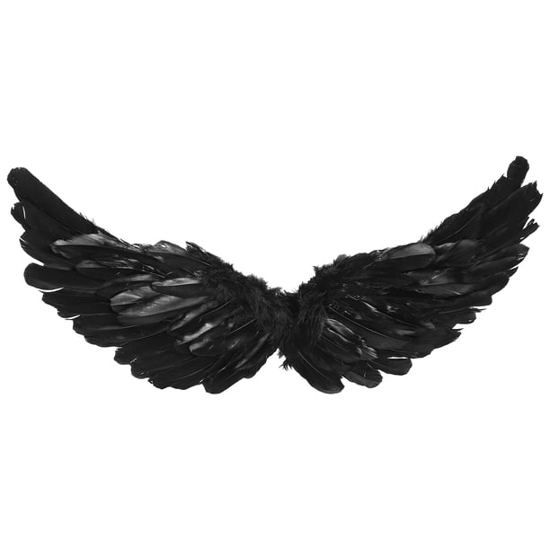 Alas de ángel con plumas para disfraz de Halloween infantil, accesorio para fiestas de cosplay.