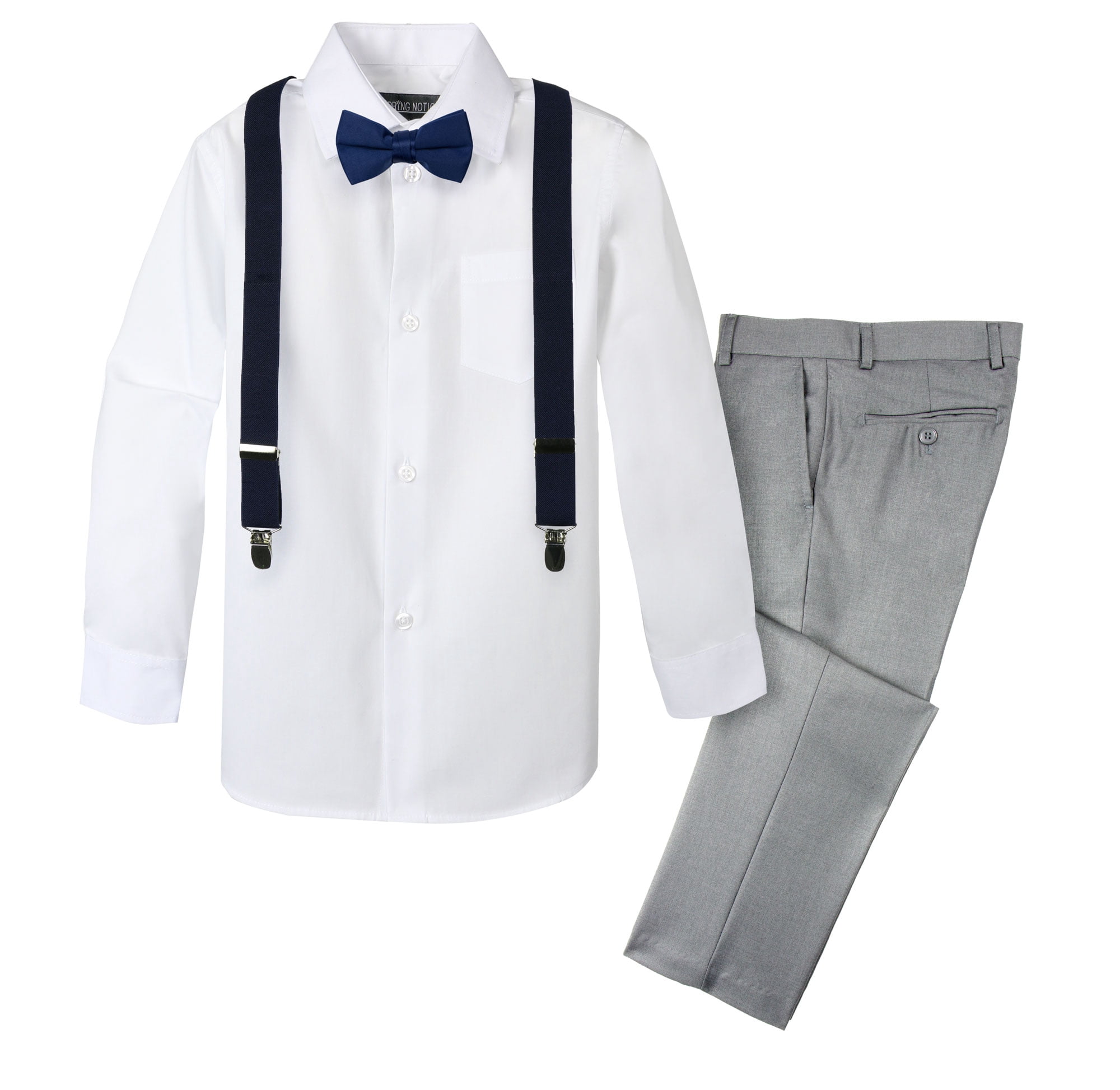 Spring Notion Boys' 4-Piece Suspender 