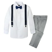 Spring Notion Boys' 4-Piece Suspender Outfit