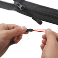 thumbnail image 4 of Funda con cremallera de 20 piezas, adecuada para extensiones de cremallera en chaquetas, mochilas, maletas, tiendas de campaña y maletas (negro 10 + negro rojo 10), 4 of 7