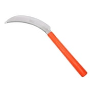 GZHJMY K208P Harvest Sickle with Orange Plastic Handle, 6.5-Inch Lightly Serrated Stainless Steel