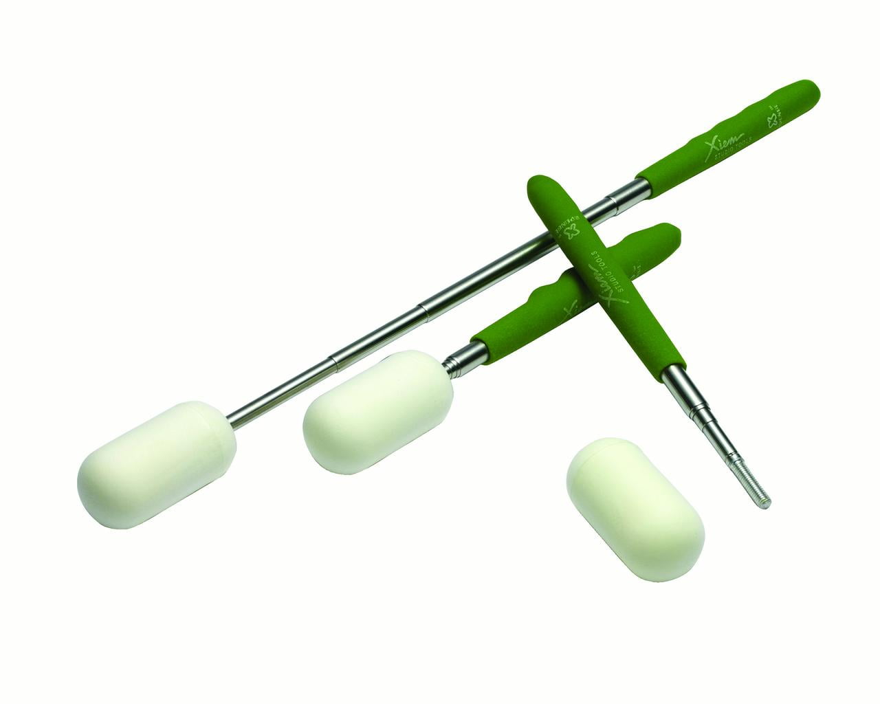 Xiem Stainless Steel, Rubber Handle Telescoping X-Sponge II with Sponge