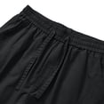 thumbnail image 6 of Thousandth Men's Lightweight Fashionable Zipper Multi Pocket Breathable Hiking Cargo Shorts Plus Size Drawstring Running Pants Bandage Elastic Waist Casual Shorts, 6 of 10