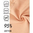 thumbnail image 4 of FINETOO Cotton Underwear For Women High Waist Panties Cheeky Bikini Womens Briefs Soft Stretch Hipster for Ladies 6Pack S-XXL, 4 of 5