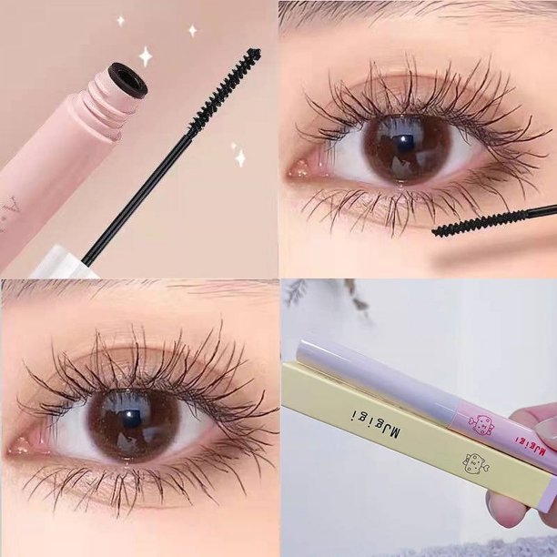 Máscara de pestañas negra de cosméticos coreanos que alarga las pestañas, volumen extra, pestañas naturales a prueba de agua, maquillaje profesional femenino de tamaño completo