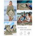 thumbnail image 5 of Green Boho Beach Towels Oversized Super Absorbent, Chic Traditional Antique Geometric Rustic Lightweight Bath Towel Quick Dry Sets For Bathroom/Pool/Rv Camping/Beach Play/Gym Room/Picnic 31"x62", 5 of 8