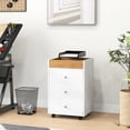 thumbnail image 4 of White Under Desk Storage Cabinet / Offer Storage and Keep Workspace Tidy, 4 of 7