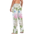 thumbnail image 5 of Men's Pajama Pants with Pockets Sleepwear Lounge Pants Stretch Casual Summer Hydrangea Flowers, 5 of 6