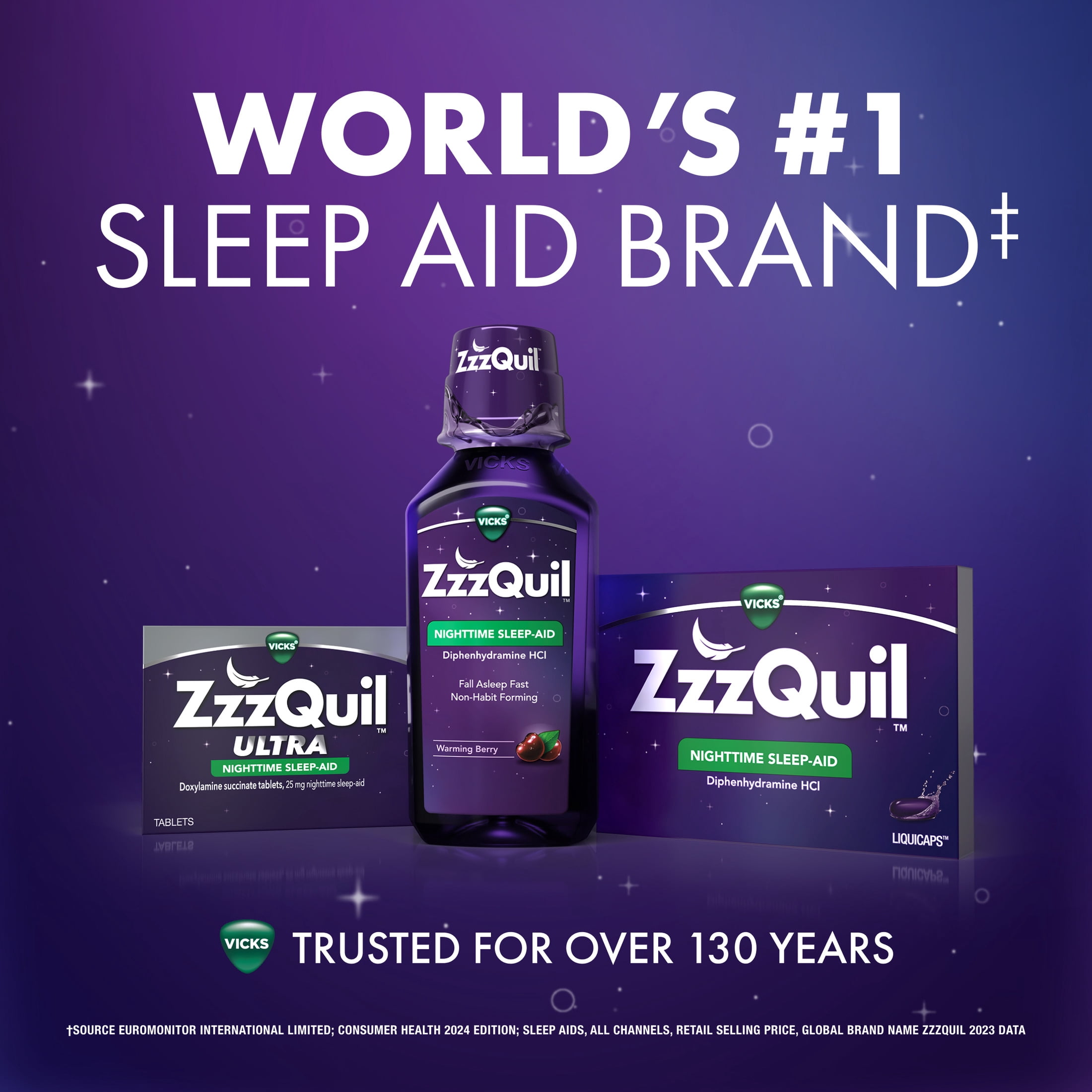(3 pack) ZzzQuil Liquid Sleep Aid, FREE & CLEAR, Strawberry Flavored, 12 fl oz