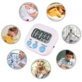 thumbnail image 5 of Reloj Temporizador de Cocina Digital MagnéTico Multifuncional Alarma Fuerte Contador LED Pantalla Despertador CronóMetro para Hornear Herramientas,D, 5 of 5