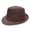 Coffee, variant on Summer Breathable Mesh Pork Pie Hat - Lightweight Roll Brim Trilby Fedora Hat for Men Women, Vintage Packable Sun Hat