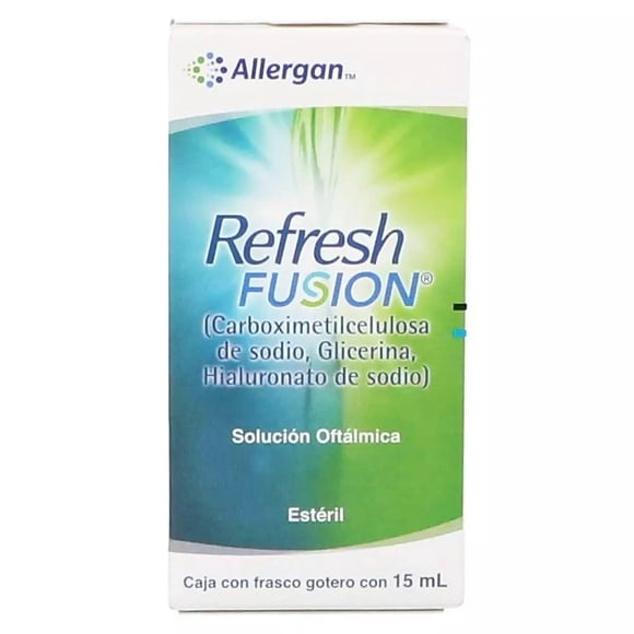 Refresh Fusion Carboximetilcelulosa 5.0 mg Glicerina 9.0 mg 15 ml solución oftálmica