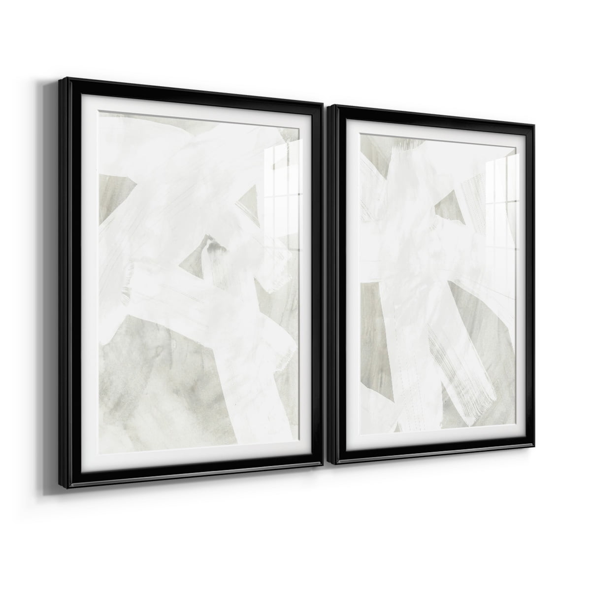 Wexford Home Stone Brush I Premium Framed Print, 22.5" x 30.5" - Ready to Hang, Black (Set of 2)