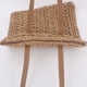 thumbnail image 4 of Zhuge Bolso de hombro tejido para mujer, bolso de mano tejido, bolso de mano tejido elegante para playa de verano, bolsos de hombro de 15,35 x 0,78 x 15,35 pulgadas (beige), 4 of 4