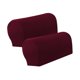 thumbnail image 5 of Fundas de reposabrazos elásticas de felpa para sofá, sillón, protector de muebles, funda elástica Rojo, 5 of 9