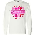 thumbnail image 3 of Inktastic Happy Valentine's Day with Hearts Long Sleeve T-Shirt, 3 of 5
