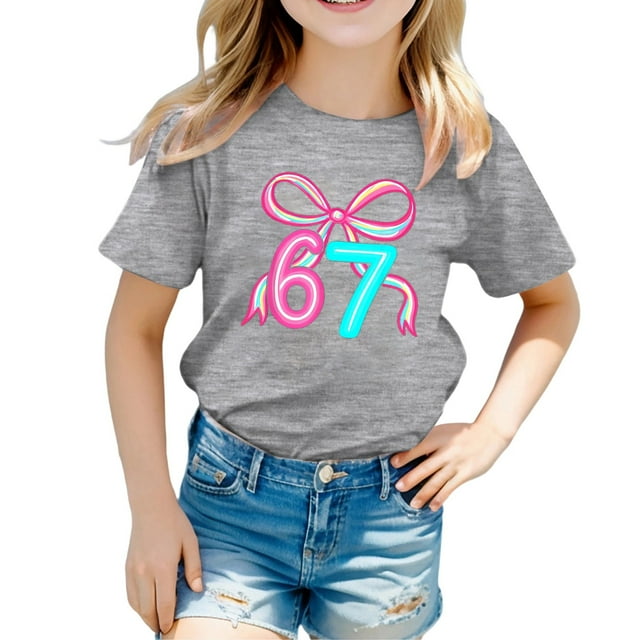 Shadoumai 67 Six Seven 6 7 Meme Design Funny Mason 67 t-Shirts Kids Graphic Design