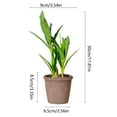 thumbnail image 4 of Artificial Potted Plants Set of 3-Green Plastic Fake Plants for Home Office Decor 17.7",11.8" & 11.8" Tall Realistic Indoor Desk Lobby Decoration, 4 of 6