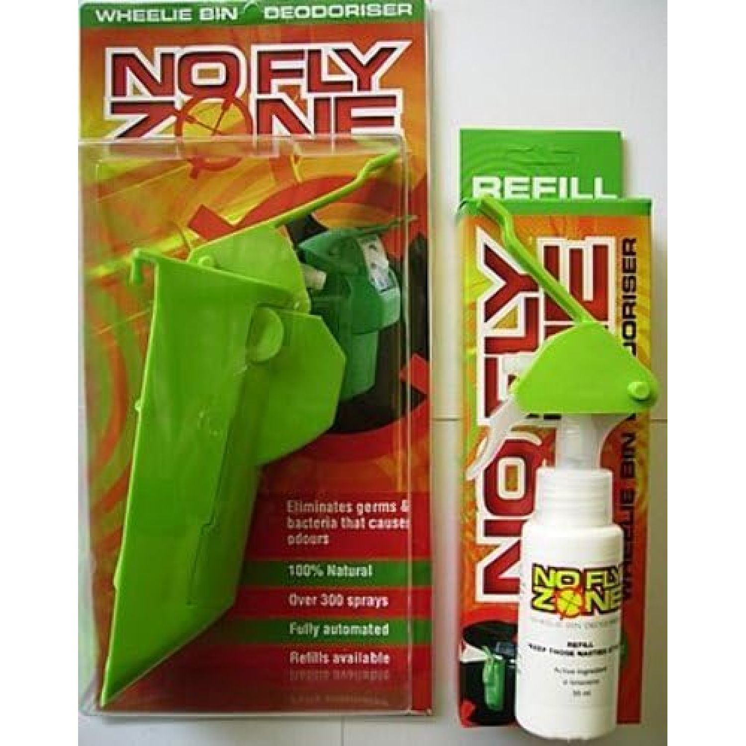 NO FLY ZONE Wheelie Bin Trash Can Deodoriser