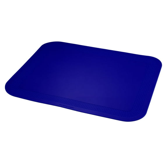Stayput non-slip placemat, rectangular pad, 15'' x 18'', blue