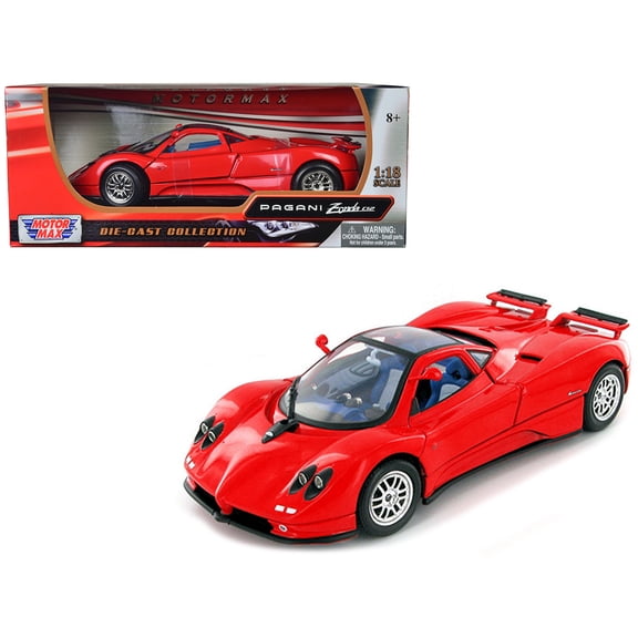 Pagani Zonda C12 Red 1/18 Diecast Model Car by Motormax