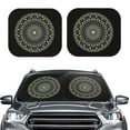 thumbnail image 2 of Gaeub Dot Mandala Foldable Auto Sun Blocker Visor, Sunshade for Car Front Window, Keeps Your Vehicle Cool - Small, 2 of 7