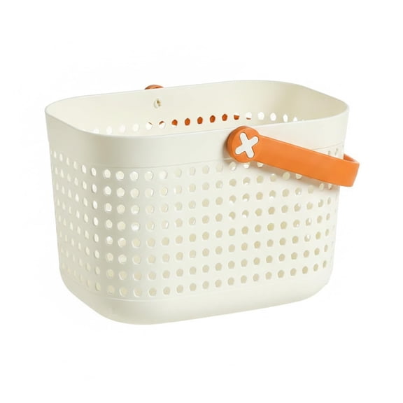 Portable PP Plastic Bathroom Shower Storage Basket with Ventilated Design