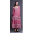 thumbnail image 3 of Bimba Light Pink Block Printed Full Sleeves Anarkali Kurtis For Women Ethnic Kurta Maxi Dress XXX-Large, 3 of 5