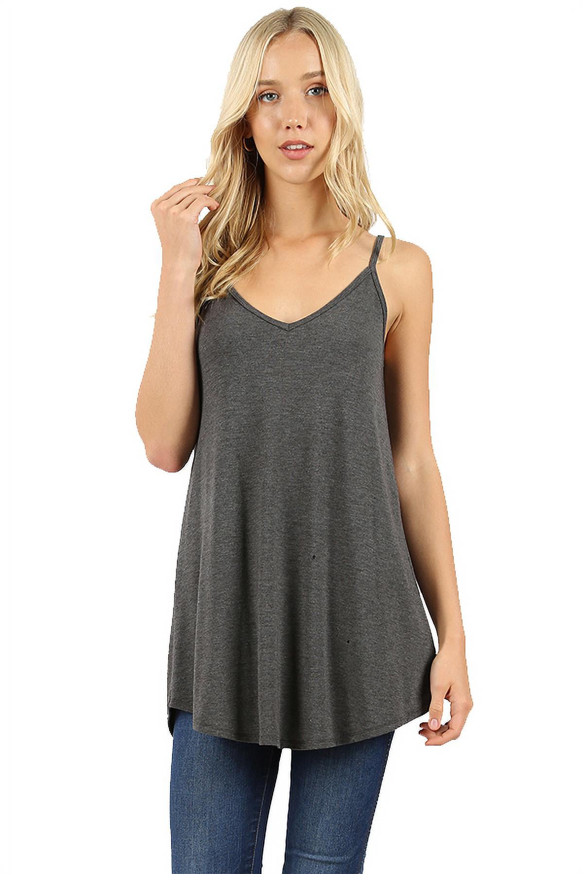Front and Back Reversible Neckline Two Way Cami Tank - Walmart.com