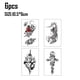 thumbnail image 2 of 24 hojas de tatuajes temporales para niños, mujeres y hombres, pegatinas de tatuajes para niños y niñas, 2 of 6