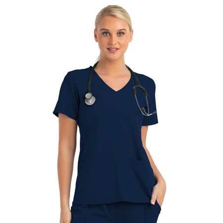 

Meavn Matrix Impulse Women s Knitted Panel Mock Wrap Scrub Top (Free Shipping)