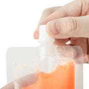 50 Pcs 3.25 OZ Reusable Clear Spout Stand Up Pouch, Clear Drink Bags, 8.2 mm Spout, BPA Free